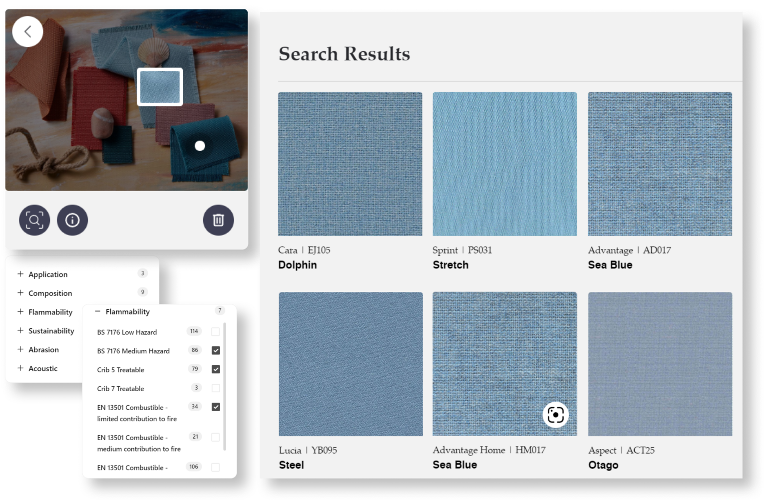 Can you search for fabric by uploading a photo? - Stylib